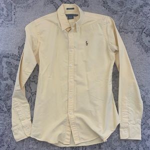 Ralph Lauren Slim Fit Yellow Button Down